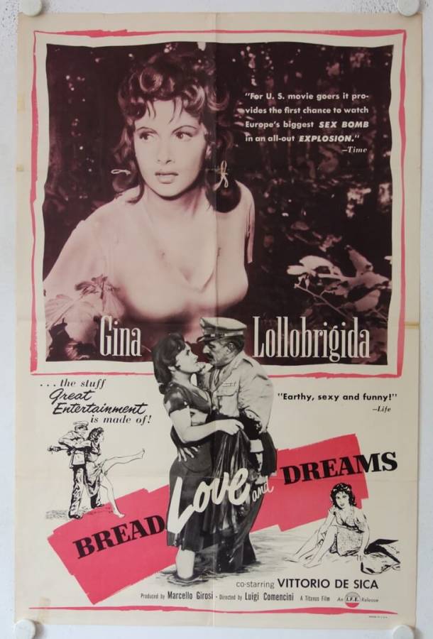 Brot, Liebe und Fantasie originales US Onesheet Filmplakat