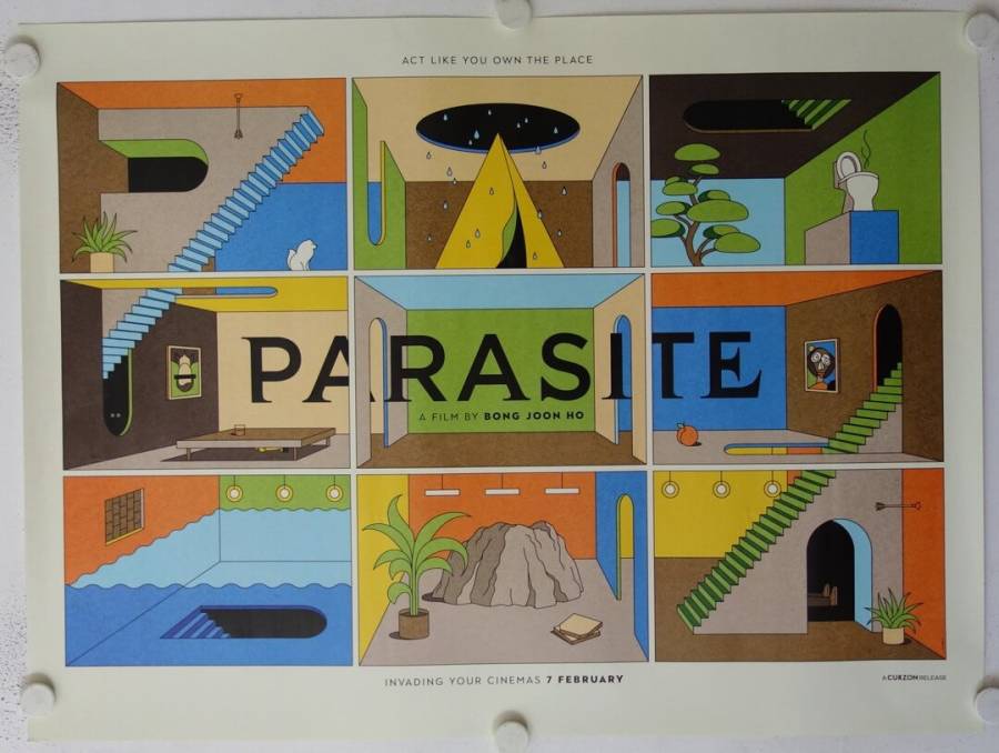 Parasite original release British Quad movie poster