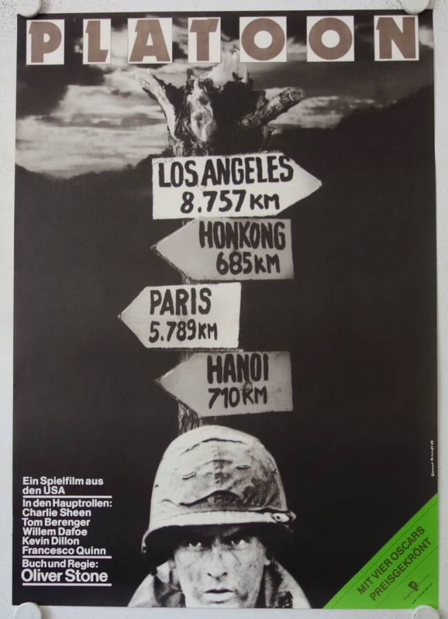 Platoon originales DDR Filmplakat
