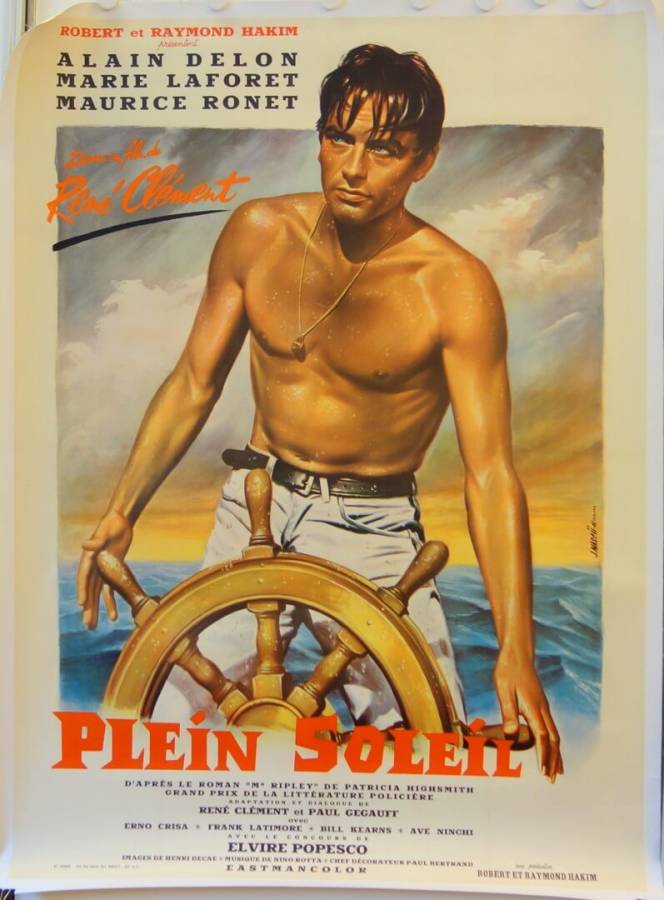 Nur die Sonne war Zeuge originales Filmplakat aus Frankreich
