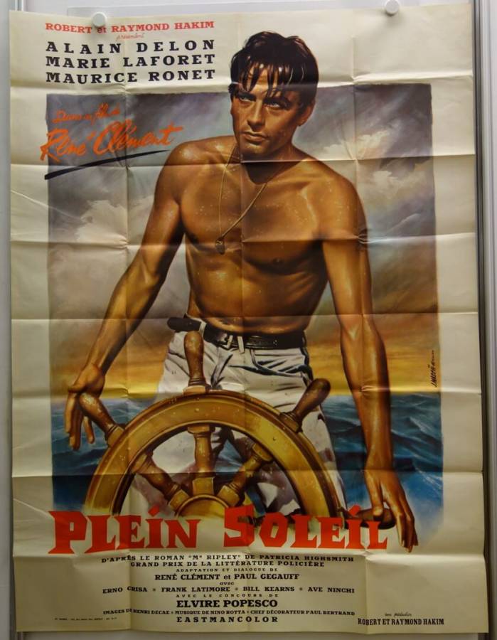 Nur die Sonne war Zeuge originales Filmplakat aus Frankreich