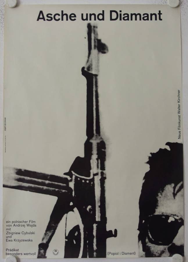 Asche und Diamant originales deutsches Filmplakat