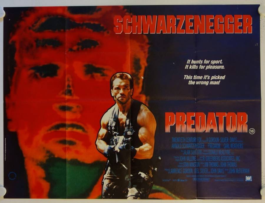 Predator originales British Quad Filmplakat