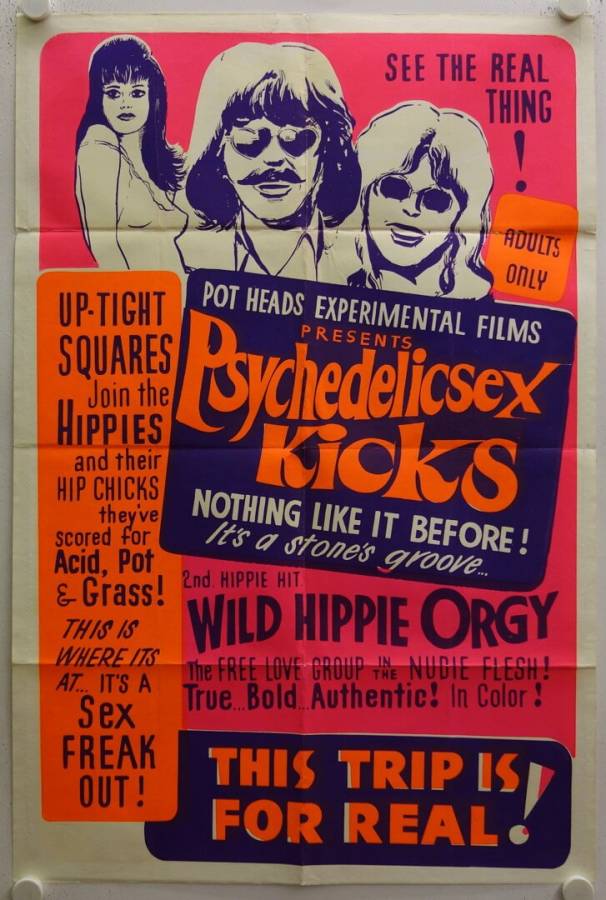 Psychedelic Sex Kicks original release US Onesheet movie poster