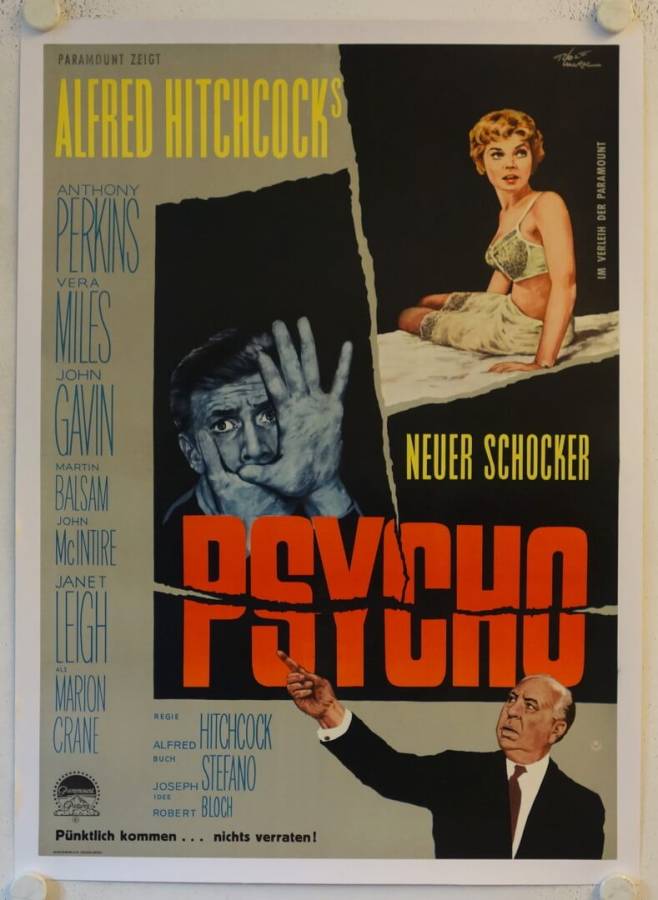 Psycho originales deutsches Filmplakat
