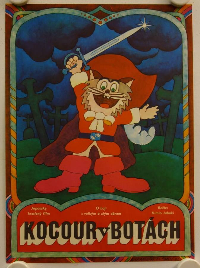 Perix der Kater und die 3 Mausketiere originales Filmplakat aus Tschechien