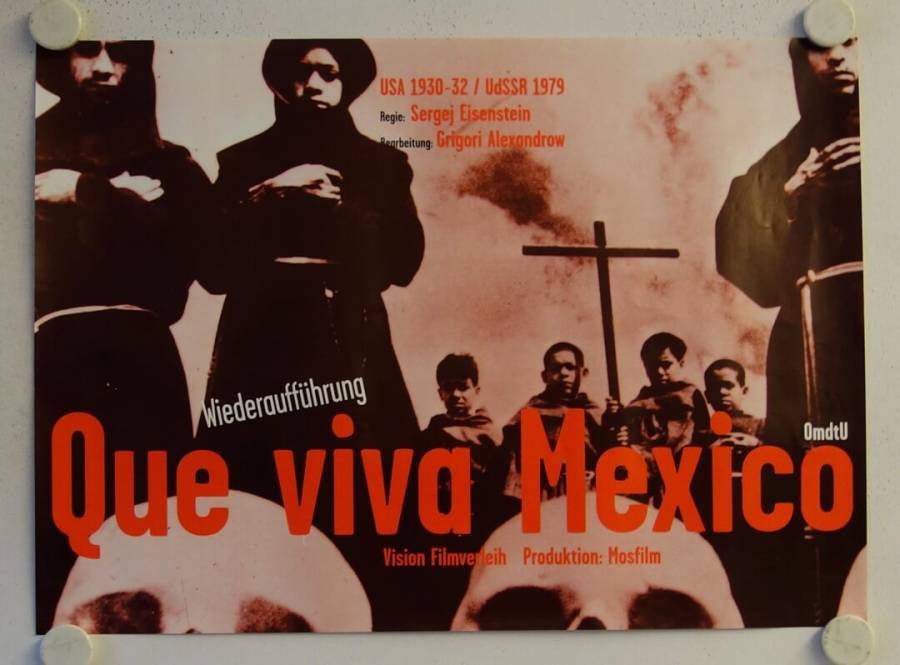 Que Viva Mexico originales deutsches Filmplakat (R90s)