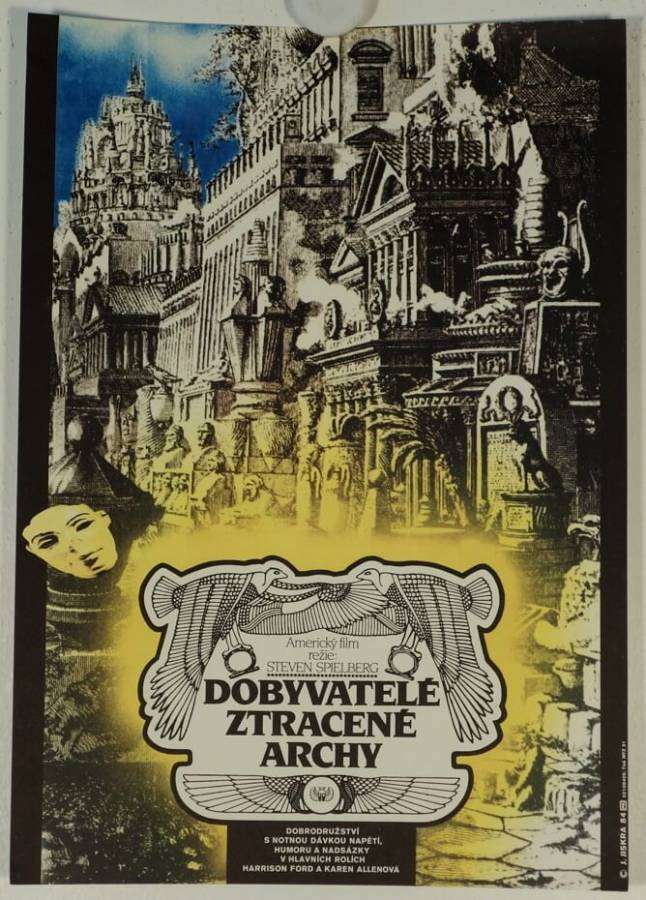 Jäger des verlorenen Schatzes originales Filmplakat aus Tschechien