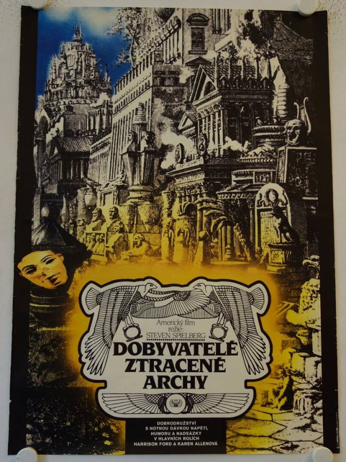 Jäger des verlorenen Schatzes originales Filmplakat aus Tschechien