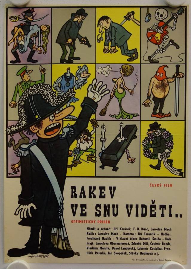 Rakev ve snu videti original release small czech movie poster