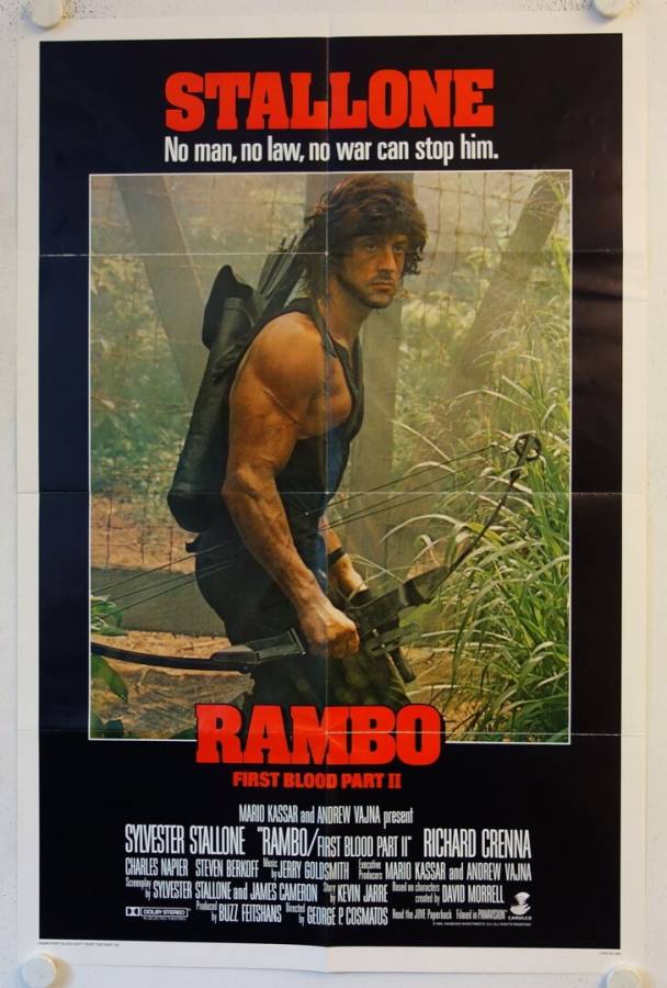 Rambo 2 originales US Onesheet Filmplakat
