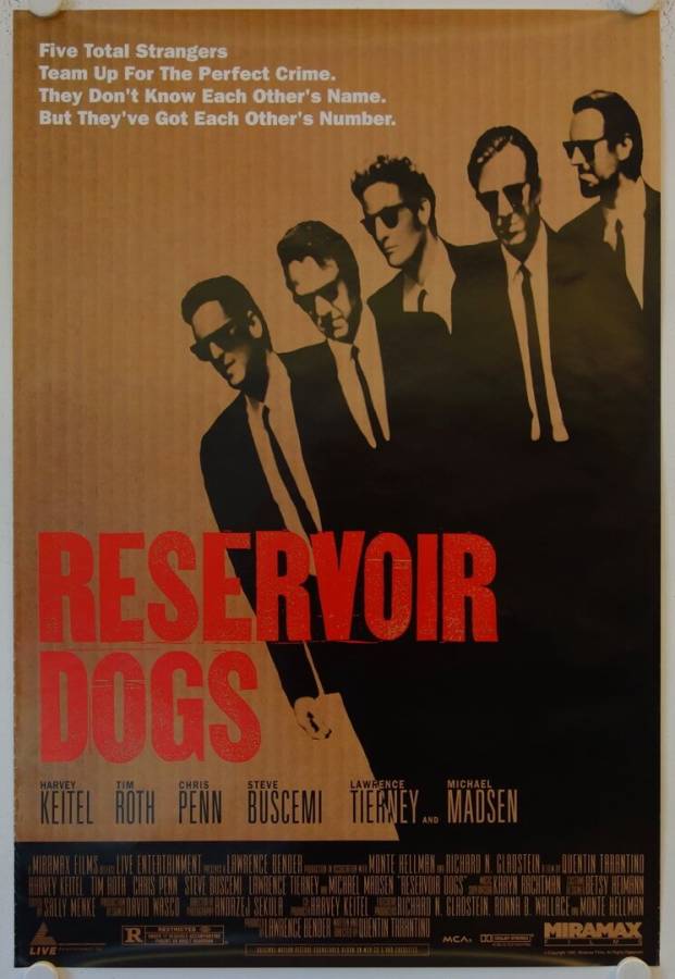 Reservoir Dogs originales US Onesheet Filmplakat