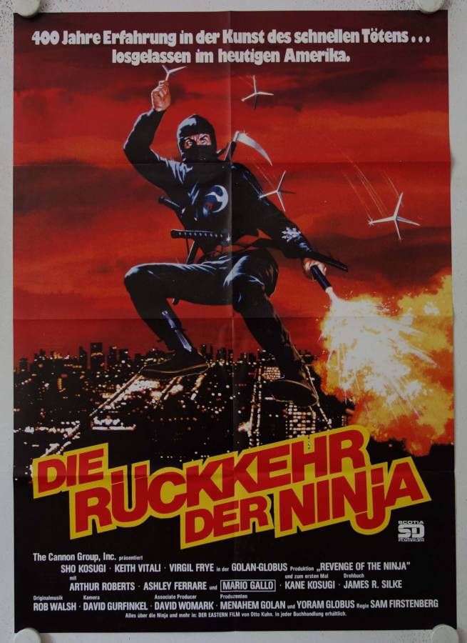 Revenge of the Ninja original release german movie poster