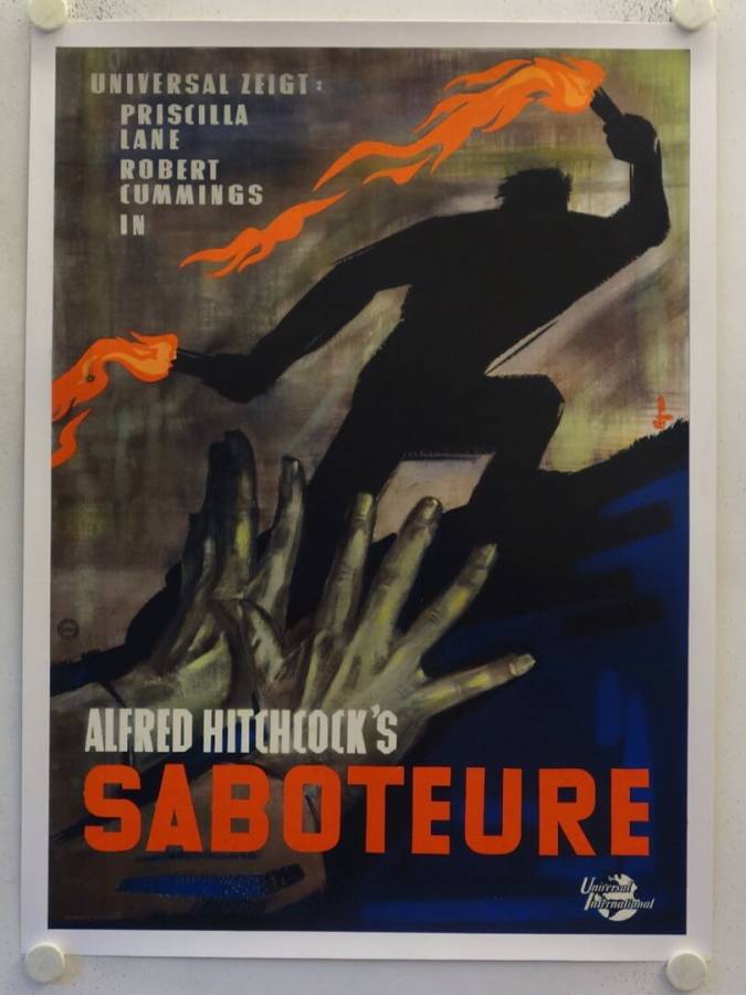 Saboteur original release german movie poster