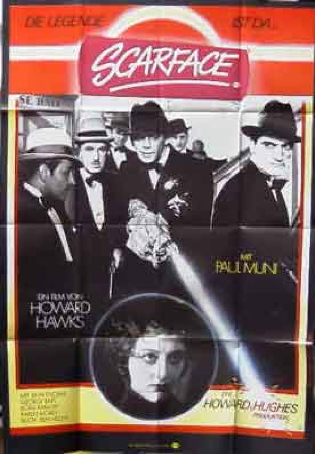 Scarface re-release german double-panel movie poster