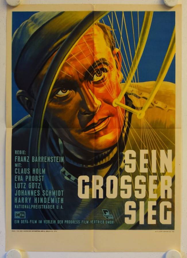 Sein grosser Sieg original release east-german movie poster