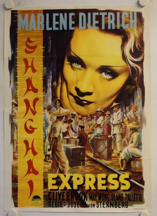 Shanghai Express originales deutsches Filmplakat (R51)