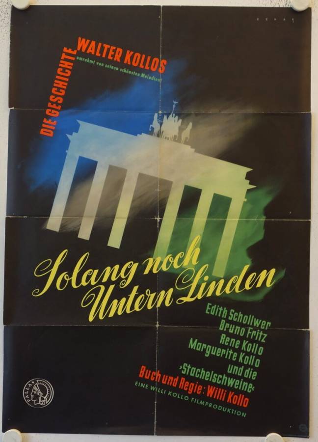 Solang noch untern Linden originales deutsches Filmplakat