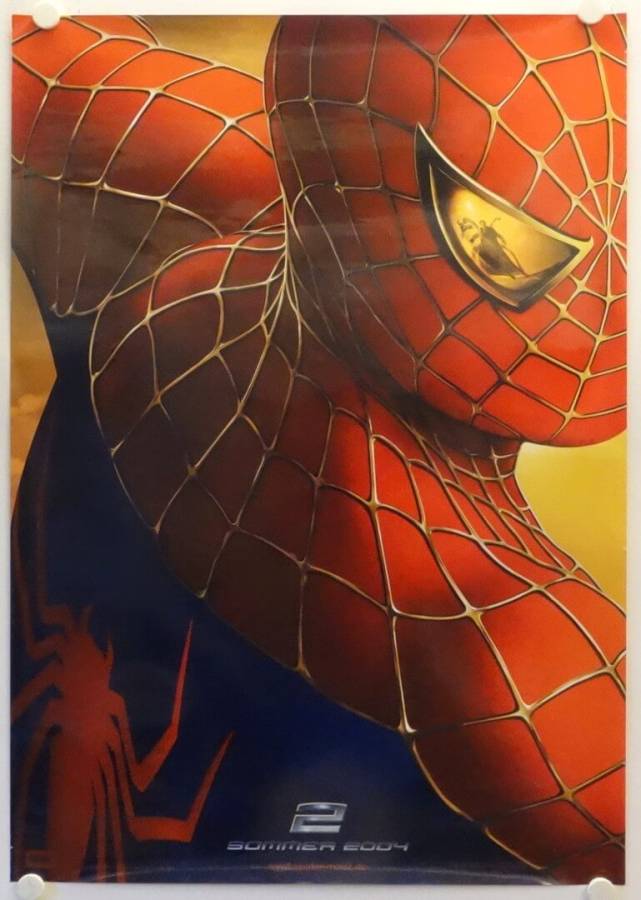 Spider-Man 2 original release german double-panel movie poster