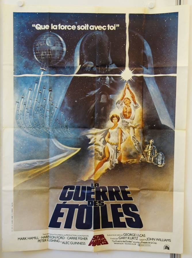 Krieg der Sterne originales Filmplakat aus Frankreich