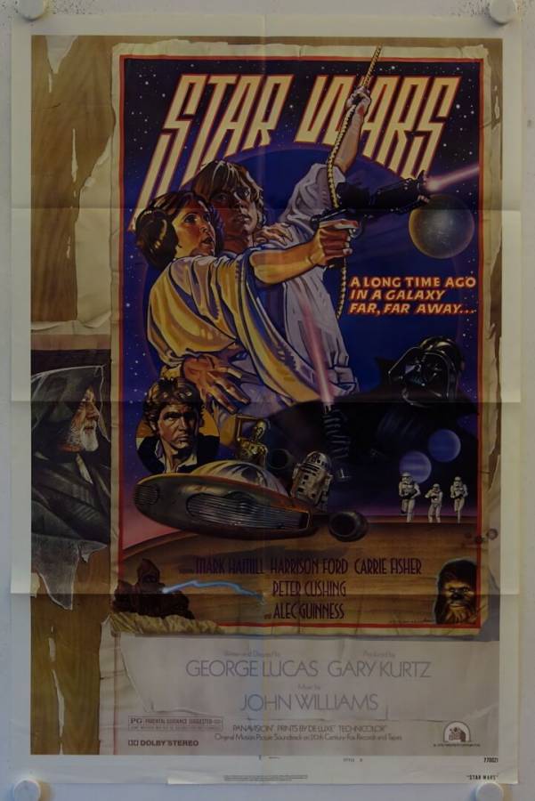 Krieg der Sterne originales US Filmplakat