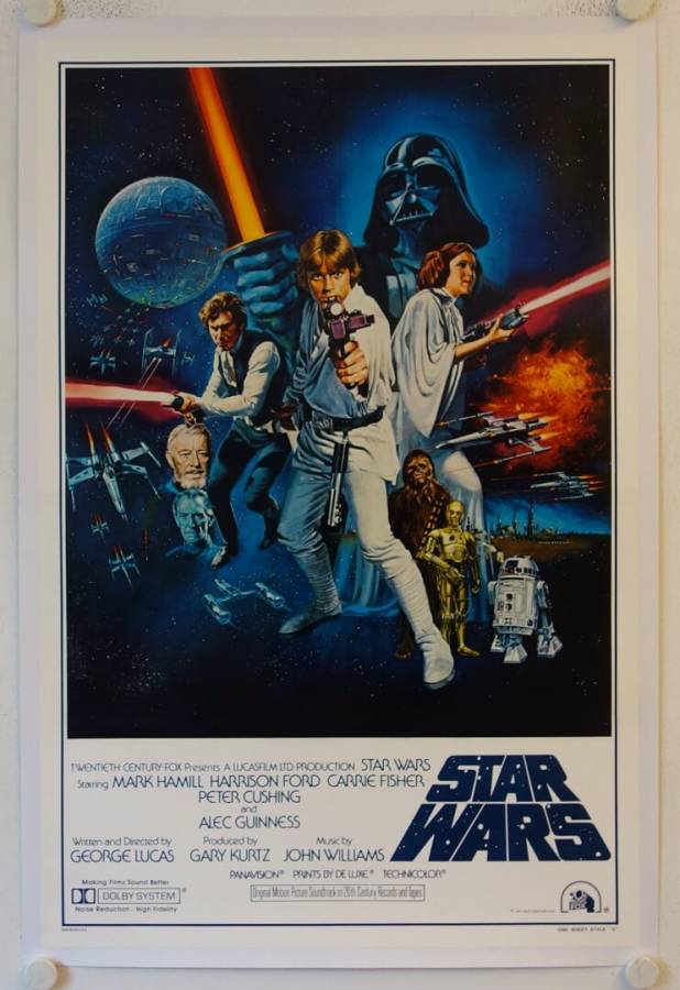 Krieg der Sterne originales US Onesheet Filmplakat