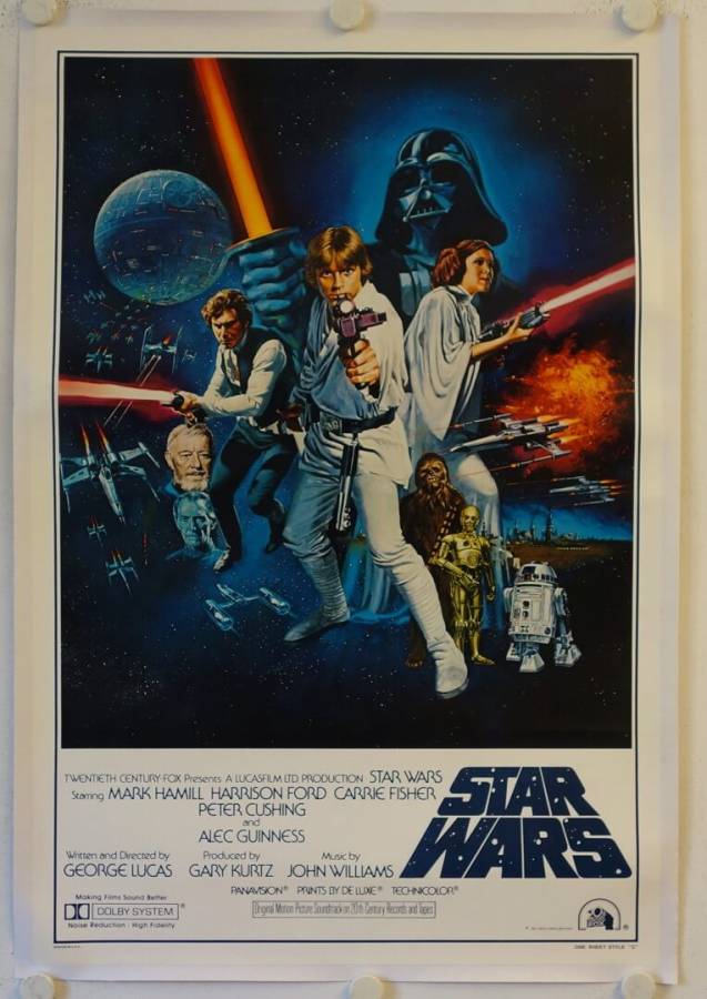Krieg der Sterne originales US Onesheet Filmplakat