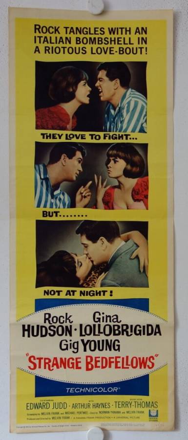 Fremde Bettgesellen originales US Insert Filmplakat