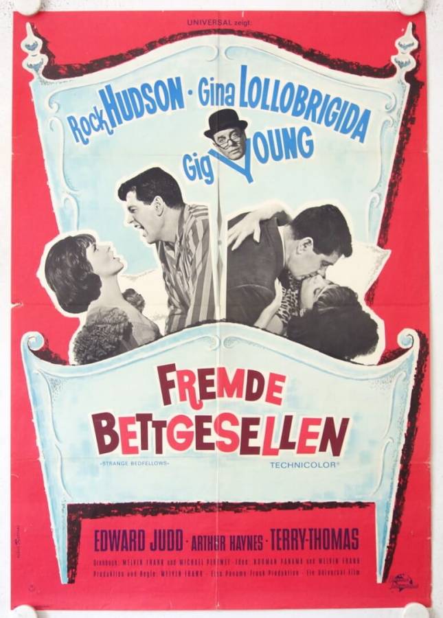 Fremde Bettgesellen originales deutsches Filmplakat