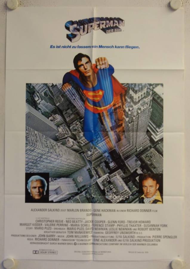 Superman originales deutsches Filmplakat