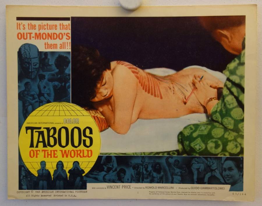 Taboos of the World original release US lobby card