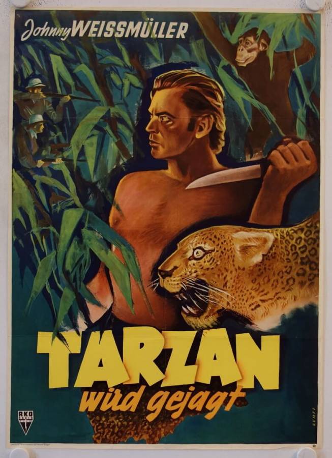 Tarzan wird gejagt originales deutsches Filmplakat