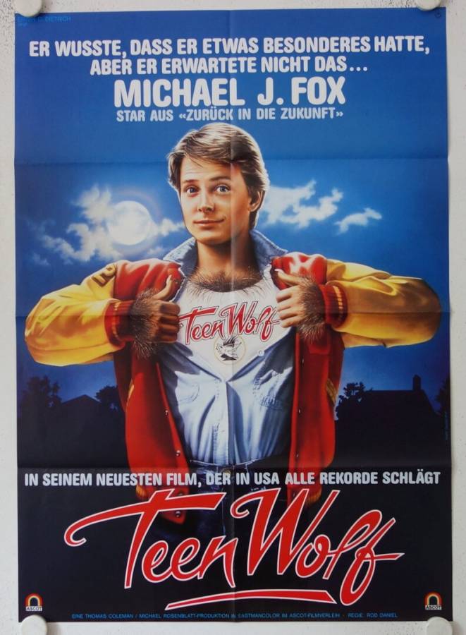 Teen Wolf originales deutsches Filmplakat