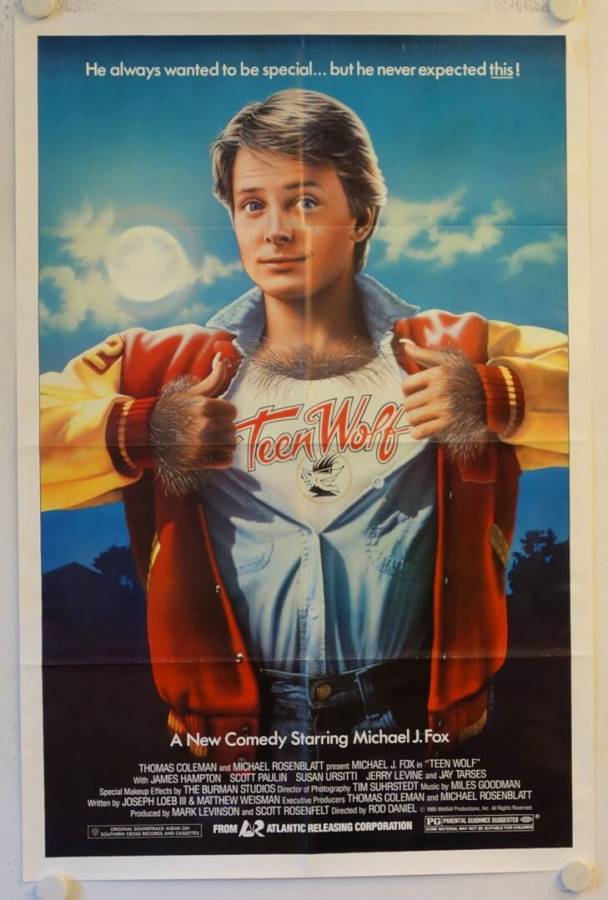 Teen Wolf original release US Onesheet movie poster
