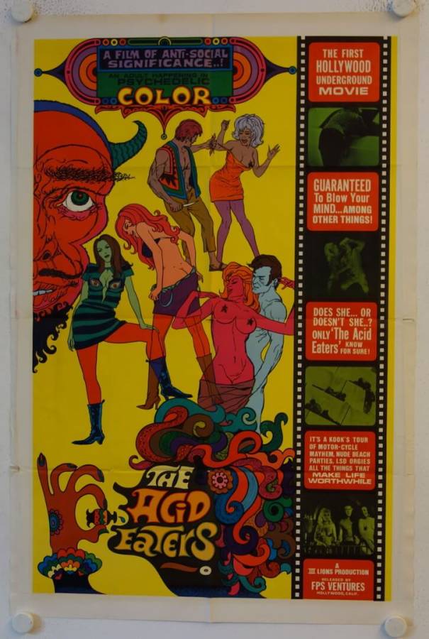The Acid Eaters original release US Onesheet movie poster