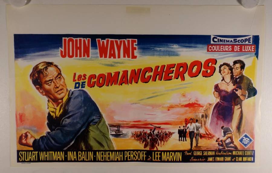 Die Comancheros originales belgisches Filmplakat