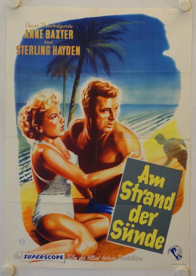 Am Strand der Sünde originales deutsches Filmplakat