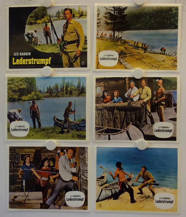 The Deerslayer original release german lobby cards