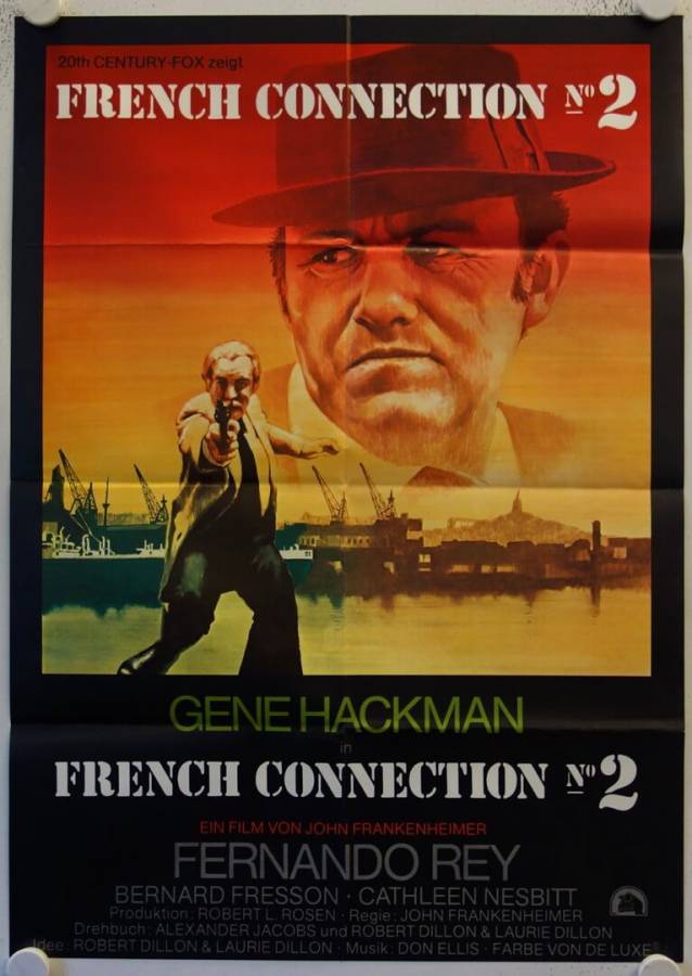 The French Connection II original release german movie poster