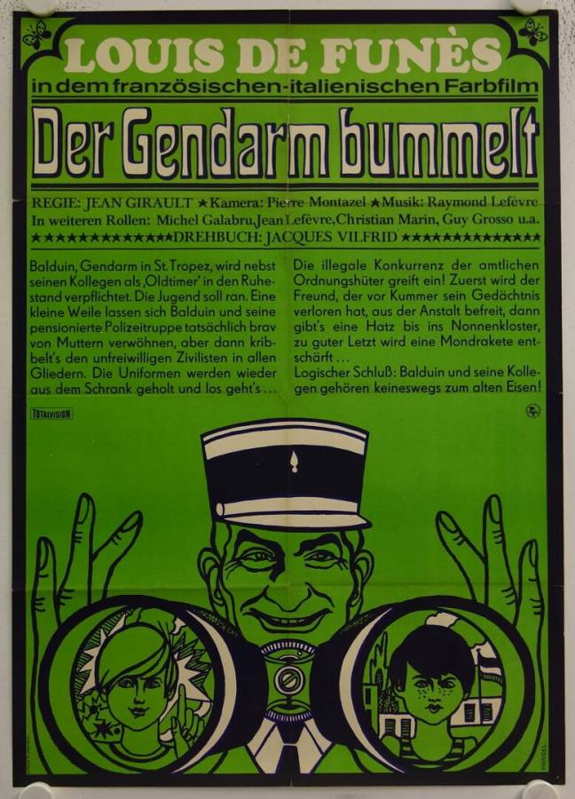 Der Gendarm bummelt originales DDR Filmplakat