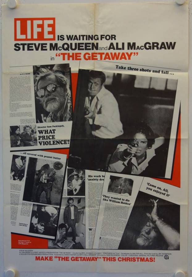 The Getaway original release US Onesheet movie poster