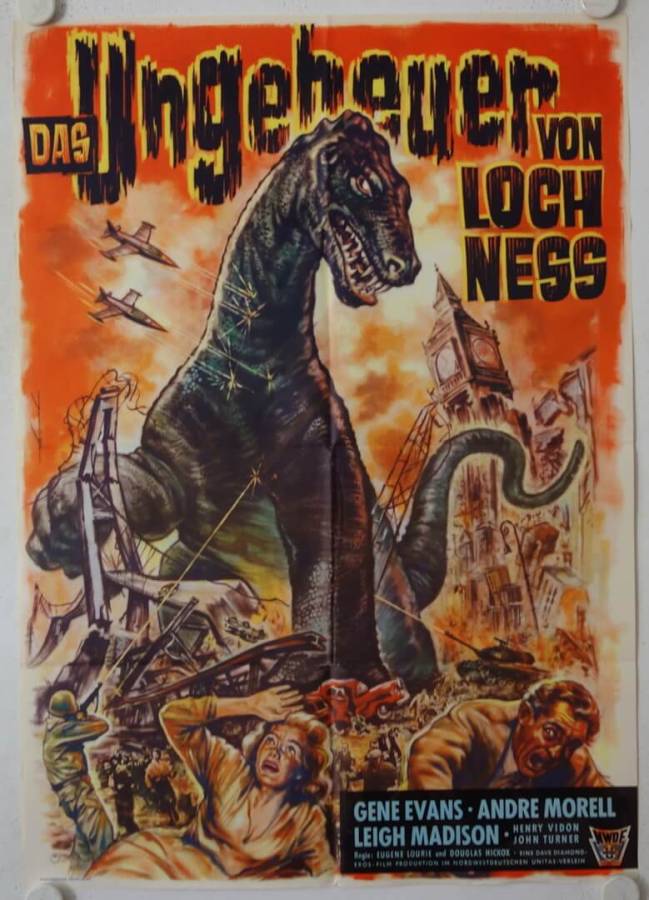 Das Ungeheuer von Loch Ness originales deutsches Filmplakat