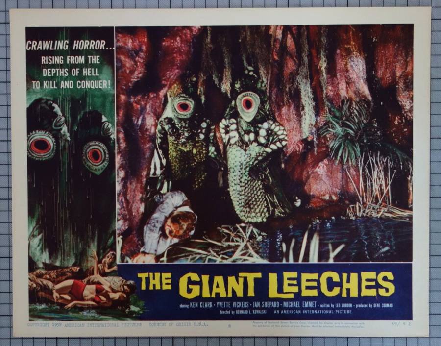 The Giant Leeches original release US Lobby Card