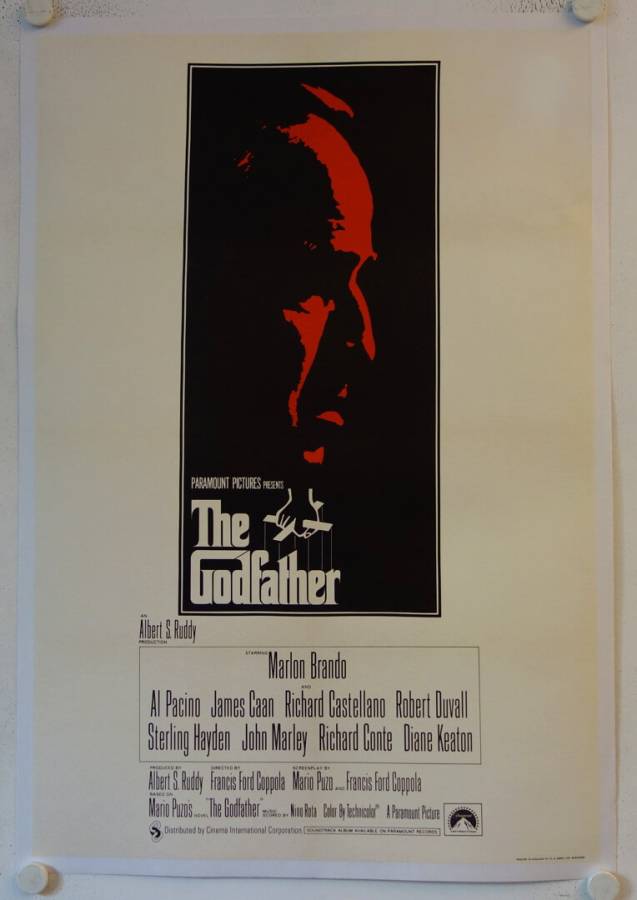 The Godfather original release british movie poster
