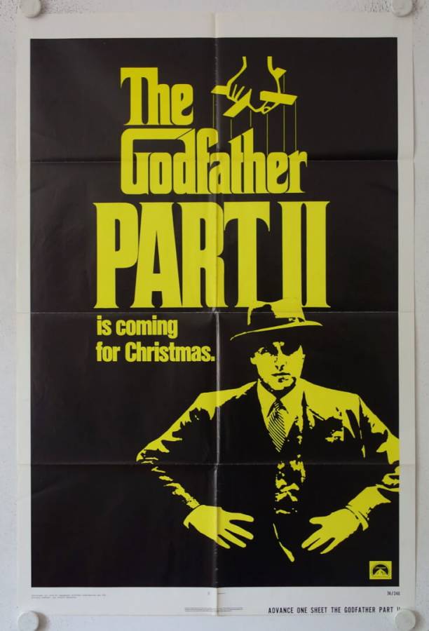 The Godfather Part 2 original release US Onesheet movie poster