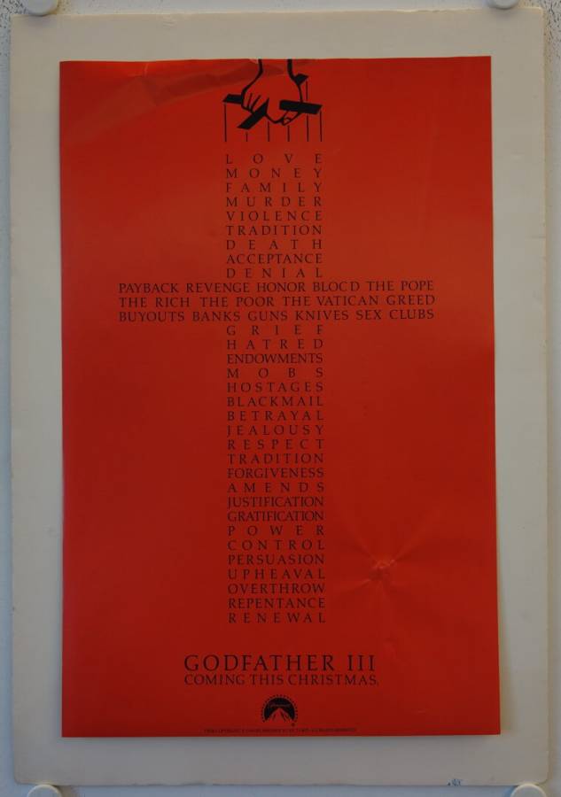 Der Pate III originaler Grafik-Entwurf
