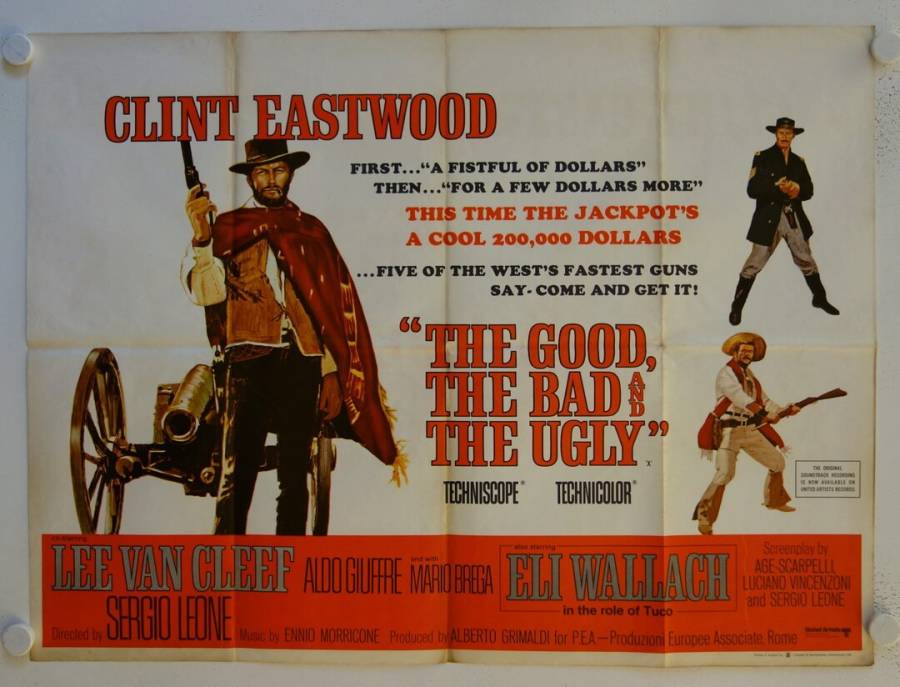 Zwei glorreiche Halunken originales British Quad Filmplakat