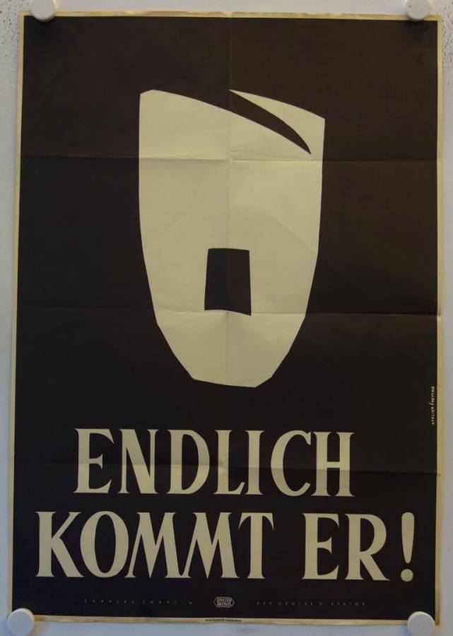 Der grosse Diktator originales deutsches Filmplakat