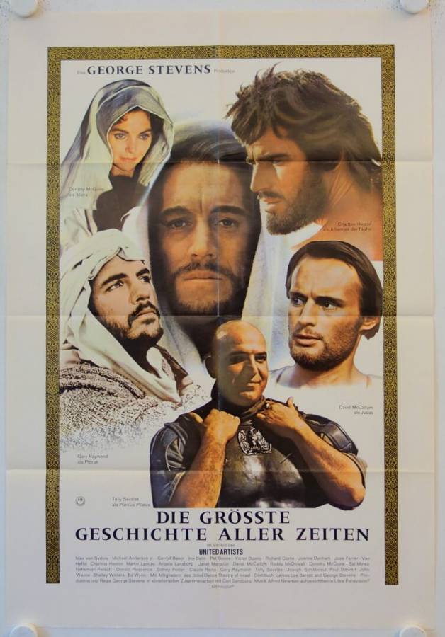 Die grösste Geschichte aller Zeiten originales deutsches Filmplakat