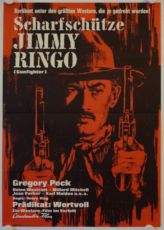 The Gunfighter re-release german movie poster